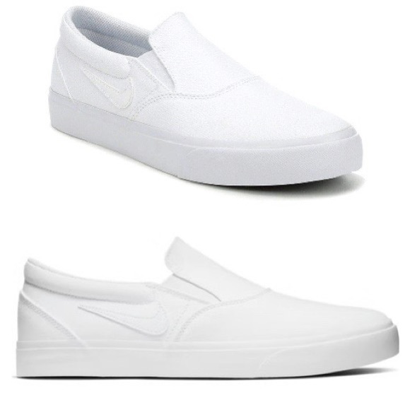 Nike Other - Nike SB Charge Charge Slip SB 'Triple White' -